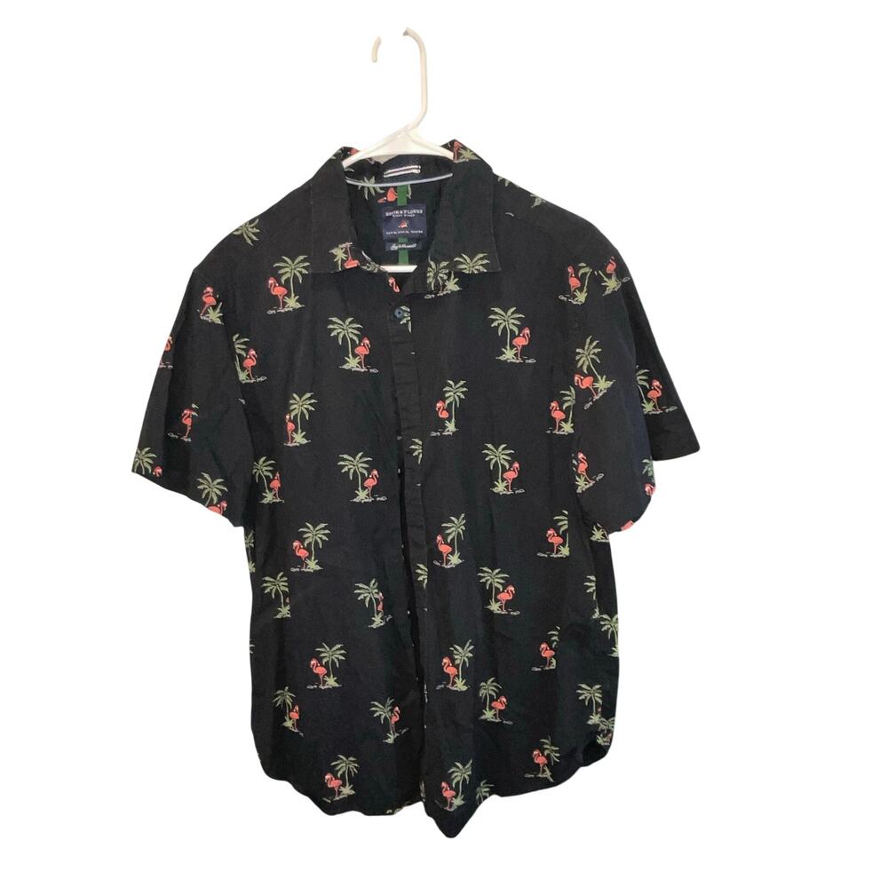 Denim & Flower Ricky Singh Black Button Up Joy To The World Shirt Size XL